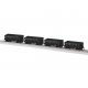 Class G38 Ore Car 4-Pack - Ready to Run -- Pennsylvania Railroad 15357, 15672, 15819, 15905 (As-Delivered, black), HO, Lionel 24