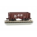 Ore Car - Flat-Bottom - Ready to Run -- Union Pacific (Boxcar Red), N, Bachmann Industries 18651