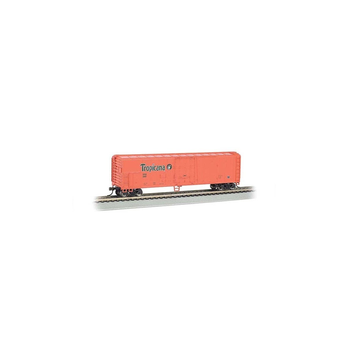 50′ Steel Mechanical Reefer - Ready to Run - Silver Series(R) -- Tropicana TPIX 250 (orange), HO, Bachmann Industries 17946