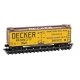 40′ Double-Sheathed Wood Reefer w/Vertical Brake Wheel - Ready to Run -- Jacob E. Decker & Sons 2879 (yellow, Boxcar red, blac