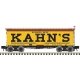 36` Wood Reefer - Ready to Run - Master(R) -- Kahn`s 1121 (yellow, black, Boxcar Red), HO, Atlas Model Railroad Co. 20007206