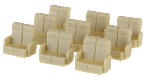 Passenger Car Seating -- Streamliner Individual Coach Seats pkg(36), HO, Palacecarco LLC 500136