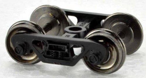 70-Ton Roller Bearing Trucks with 33′ Metal Wheels -- 1 Pair, HO, Bowser Manufacturing Co. 40197