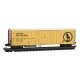 PC&F Class R-70-13 Steel Mechanical Reefer No Roofwalk - Ready to Run -- Great Northern WFCX 8909 (yellow, silver, black, Boxcar