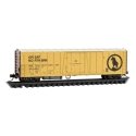 PC&F Class R-70-13 Steel Mechanical Reefer No Roofwalk - Ready to Run -- Great Northern WFCX 8911 (yellow, silver, black, Boxcar