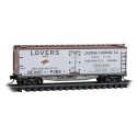 40′ Double-Sheathed Wood Reefer w/Vertical Brake Wheel - Ready to Run -- Ladoga Canning NWX 14245 (gray, Boxcar Red, Lovers Br