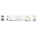 Greenbrier 72′ IL 7780 Mechanical Reefer 3-Pack - Ready to Run -- Ontario Northland (white, yellow, blue), HO, Rapido Trains I