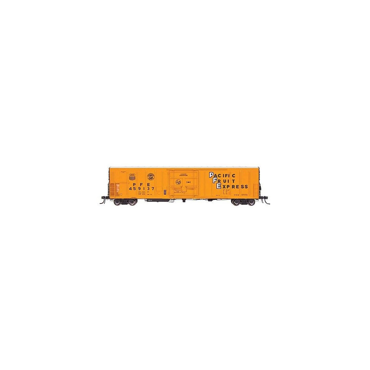 R-70-20 Mechanical Reefer w/Hydra-Cushion Underframe & Late Roof - Ready to Ru -- Pacific Fruit Express PFE (orange, black, whit