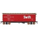 Fruit Growers Express Wood Refrigerator Car - Ready to Run -- Swift (red, white, Boxcar Red), HO, Intermountain Railway Company 