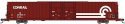 Pullman-Standard 86′ Auto Parts Double-Door Boxcar - Ready to Run -- Conrail 238234 (Boxcar Red, wh, N, Bluford Shops 86735