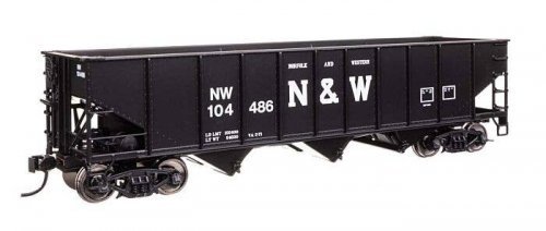 70-Ton AAR 3-Bay Open Hopper - Ready to Run -- Norfolk & Western 104486, HO, WalthersMainline 56750