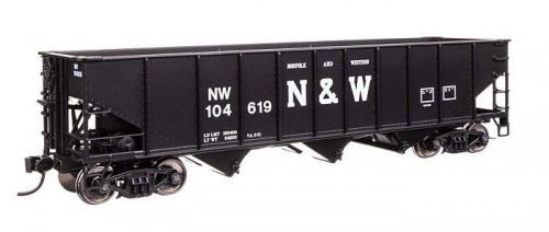 70-Ton AAR 3-Bay Open Hopper - Ready to Run -- Norfolk & Western 104619, HO, WalthersMainline 56752