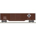 50′ Double-Door Boxcar - Ready to Run -- Erie 67517 (Boxcar Red, white), N, Trainman 50007322