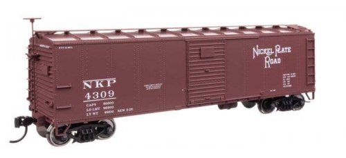 40′ Steel Boxcar with Murphy Ends - Ready to Run -- Nickel Plate Road 4309, HO, WalthersMainline 41062