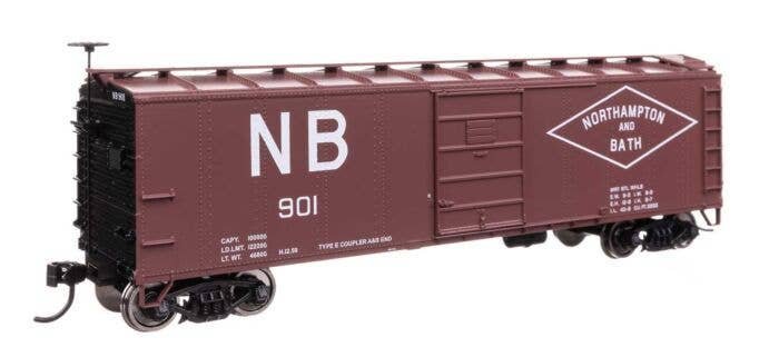 40′ Steel Boxcar with Murphy Ends - Ready to Run -- Northampton & Bath 901, HO, WalthersMainline 41063