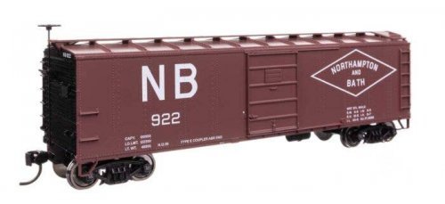 40′ Steel Boxcar with Murphy Ends - Ready to Run -- Northampton & Bath 922, HO, WalthersMainline 41064