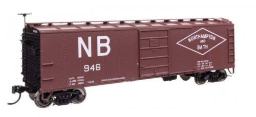 40′ Steel Boxcar with Murphy Ends - Ready to Run -- Northampton & Bath 946, HO, WalthersMainline 41065
