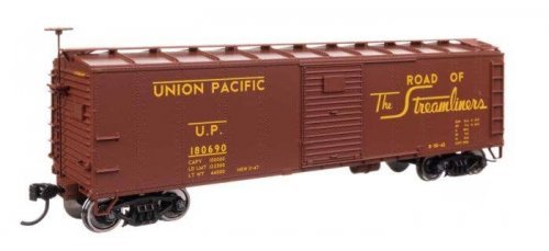 40′ Steel Boxcar with Murphy Ends - Ready to Run -- Union Pacific(TM) 180690, HO, WalthersMainline 41074