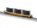 PS-4 50′ Flatcar w/Auto Frame Load - 3-Rail - Ready to Run -- Union Pacific 58059 (Armour Yellow, red), O, Lionel 2626150