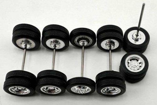 Tractor/Trailer Wheel Set -- 1mm, HO, HO Logistics Replicas 18850