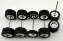 Tractor/Trailer Wheel Set -- 1mm, HO, HO Logistics Replicas 18850
