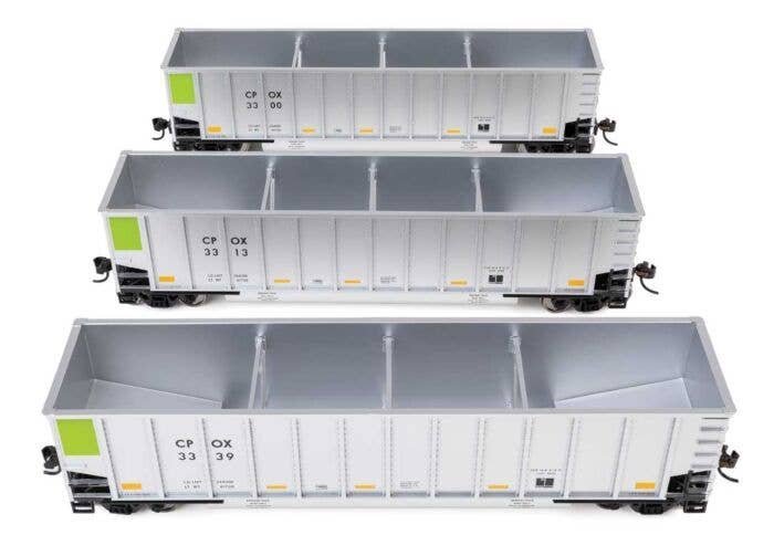 50′ Bethgon Coalporter Gondola 3-Pack - Ready to Run -- CPOX 3300, 3313, 3339, HO, WalthersMainline 55913