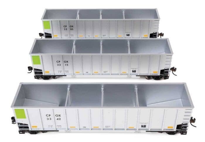 50′ Bethgon Coalporter Gondola 3-Pack - Ready to Run -- CPOX 3305, 3315, 3342, HO, WalthersMainline 55914