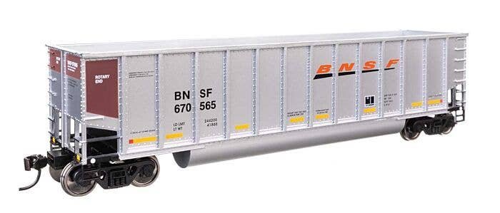50′ Bethgon Coalporter Gondola - Ready to Run -- BNSF 670565, HO, WalthersMainline 57200