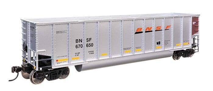 50′ Bethgon Coalporter Gondola - Ready to Run -- BNSF 670650, HO, WalthersMainline 57201