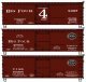 36′ Double-Sheathed Wood Boxcar, Steel Roof, Wood Ends 3-Pack - Kit -- Big Four CCC&StL 8397, 47863,, HO, Accurail Inc 8189