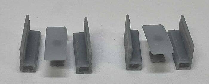 6′ Table and Booth Sets - 3D Printed Kit -- Unpainted 2 Sets, N, Phoenix Precision Models 30643