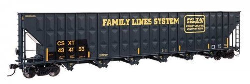 73′ Greenville 7,000 Cubic Foot Wood Chip Hopper - Ready to Run -- CSX Transportation 434153 (P, HO, WalthersMainline 56376