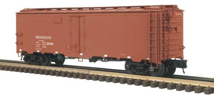 40′ Steel Reefer - 3-Rail - Ready to Run - Master -- Burlington Northern (MOW, Boxcar Red), O, Atlas O 3003919