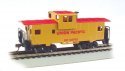 36′ Wide-Vision Caboose - Ready to Run - Silver Series(R) -- Union Pacific, HO, Bachmann Industries 17701