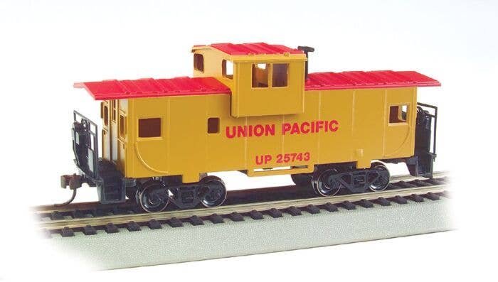 36′ Wide-Vision Caboose - Ready to Run - Silver Series(R) -- Union Pacific, HO, Bachmann Industries 17701