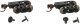Friction-Bearing Freight Trucks with Wheels and E-Z Mate(R) Knuckle Couplers -- 1 Pair, N, Bachmann Industries 42536