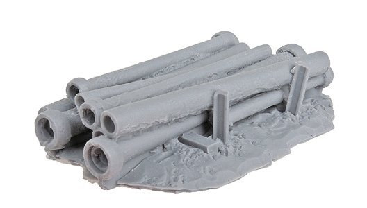 Rusted Pipe Stack - Kit -- Unpainted, HO, Bar Mills LLC 209
