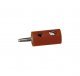 Round Plugs w/Crossover Hole -- Brown, All Scales, Brawa Modellspielwaren 3054