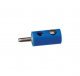 Round Plugs w/Crossover Hole -- Blue, All Scales, Brawa Modellspielwaren 3055