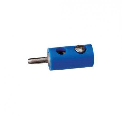 Round Plugs w/Crossover Hole -- Blue, All Scales, Brawa Modellspielwaren 3055