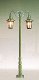 Historic Park Light -- Double-Arm Hanging, Height: 3-1/2′ 8.9cm, HO, Brawa Modellspielwaren 5222