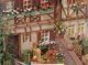 Window Box Set -- Kit - 6 Window Boxes with Pink, Red, White & Blue Flowers, HO, Busch Gmbh & Co Kg 1208