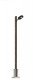 Wooden-Mast Streetlights -- 2-3/4′ 7cm, HO, Busch Gmbh & Co Kg 4159