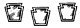 Steam Loco Smokebox Front Number Plates -- PRR Keystone Shape - Blank, HO, Cal Scale 238