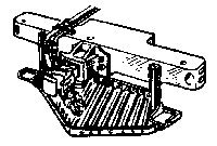 Steam Loco Pilot (Brass Casting) -- Boiler Tube Style w/Dummy Knuckle Coupler & Hoses, HO, Cal Scale 315