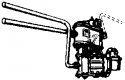 Steam Loco Air Compressor (Brass Casting) -- Cross Compound Standard Strainer w/Pipes, HO, Cal Scale 347