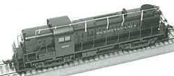 PRR Induction Phone Antenna Supports for Diesels (Brass Castings, less wire) -- ALCO RS-3, HO, Cal Scale 401