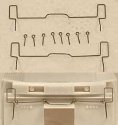 Coupler Lift Bars -- For EMD GP & SD Units - 1 Pair, HO, Cal Scale 522