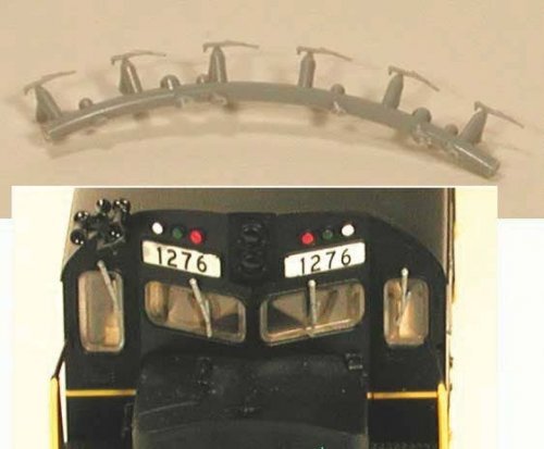 Windshield Wipers - Plastic -- pkg(6), HO, Cal Scale 619
