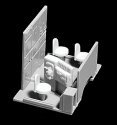 Cab Interior w/Control Stand, Heater, 3 Seats, Front Wall w/Door, Floor, etc -- Fits 191-1501 & , HO, Cannon & Company 1554